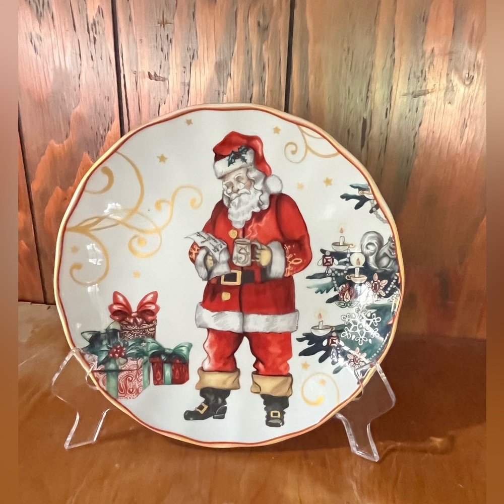Williams Sonoma Santa Salad Plate - Rare